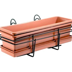 Balconiera con cassetta e sottocassetta 50 cm set 2 pz
