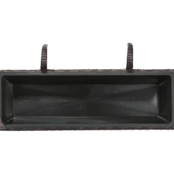 Balconiera in wicker marrone scuro da 22X28X60 cm
