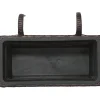 Balconiera in wicker marrone scuro da 22X28X40 cm