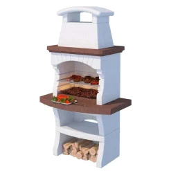 Barbecue a carbonella e legna Maiorca H 199 x L 114 x P 76 cm