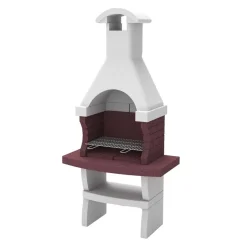 Barbecue a carbonella e legna Olbia H 236 x L 79 x P 65 cm