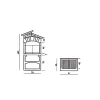 Barbecue a carbonella e legna Vasto Maxi H 180 x L 113 x P 66 cm