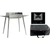 Barbecue a carbonella El Gaucho Asado Etna inox 60x40 cm con ripiani laterali