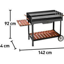 Barbecue a carbonella Jamestown Ben XL nero