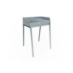 Barbecue a carbonella Lisa Stromboli acciaio inox 60x40 cm