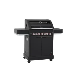 Barbecue a gas Jamestown 4 bruciatori nero