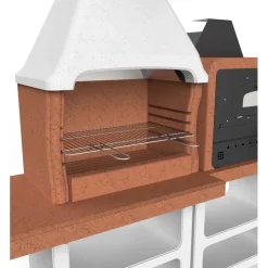 Barbecue in muratura Portofino con modulo forno 60x35 cm