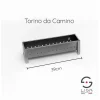 Barbecue per arrosticini Lisa Torino Camino L 39 cm
