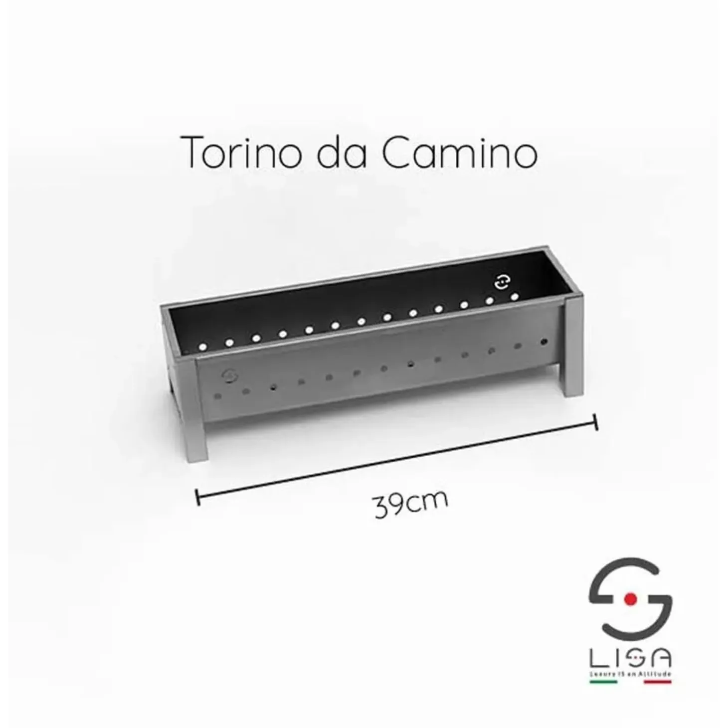 Barbecue per arrosticini Lisa Torino Camino L 39 cm
