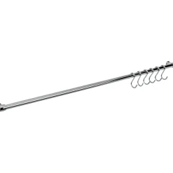 Barra multiuso con 6 ganci linea Lonardo 78 cm x 4 cm x 4 cm