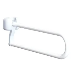 Barra di sostegno ribaltabile in acciaio laccato 80 cm bianco