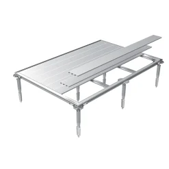 Basamento in alluminio Biohort per armadio SmartBase Plus argento