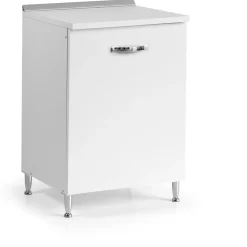 Base cucina 1 anta 60 cm bianco frassinato