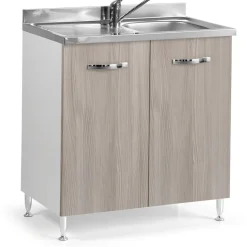 Base cucina sottolavello 2 ante 80 cm olmo