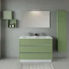 Base porta lavabo 3 cass. con appoggio a terra 120x50x85 cm opaco