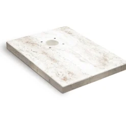 Base per fontana York in cemento effetto travertino 3x30x40 cm