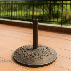Base per ombrellone 50 cm con tubo bronzo