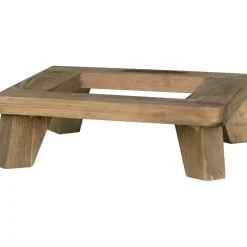 Base per vasi in fiberstone 36x36x8 cm marrone