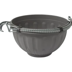 Basket Stella con gancio in plastica 30 cm grigio fumo