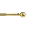 Bastone per tende Kit Sfera 120/210 x Ø 1,9/1,6 cm cromo oro satinato