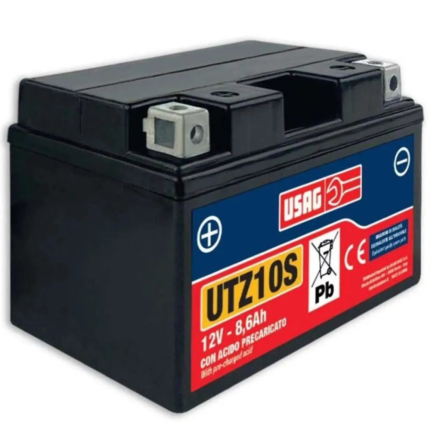 Batteria avviamento moto moto Usag X10-BS 12V 8,6Ah