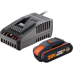 Batteria e caricabatteria Worx WA3601 20 V 2 Ah