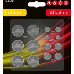 Batterie a bottone set 14 pz