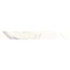 Battiscopa in gres porcellanato Iberis Crystal bianco 7,5x60 cm