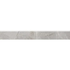 Battiscopa in gres porcellanato Iberis Elite grigio 7,5x60 cm