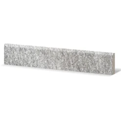 Battiscopa in gres porcellanato Pietra di Luserna grigio 9,5x40 cm