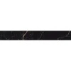 Battiscopa in gres porcellanato St Laurent nero 7x60 cm