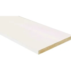 Battisedia in mdf rivestito bianco 12 cm