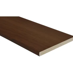 Battisedia in mdf rivestito noce scuro 12 cm