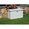 Baule da esterno Biohort 101x46x61 cm bianco