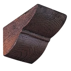 Beccatello in poliuretano quercia per travi Tirol Knauf 9x6 cm L 3 m