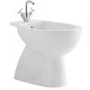 Bidet a terra in ceramica Geberit Colibri monoforo bianco