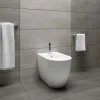Bidet Arc filo muro a terra 54x36 cm bianco lucido