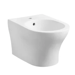 Bidet sospeso Sara in ceramica bianca lucida