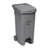 Bidone spazzatura con pedale Stefanplast Urban Eco System 80 l grigio