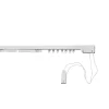 Binario per tenda estensibile in alluminio 122/213 cm bianco