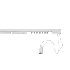 Binario per tenda estensibile in alluminio 168/300 cm bianco