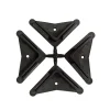 Blister da 4 piedini in plastica per montante 50x50 nero