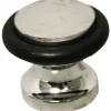 Blister 1 pz fermaporta in zama cromata ø 33 mm
