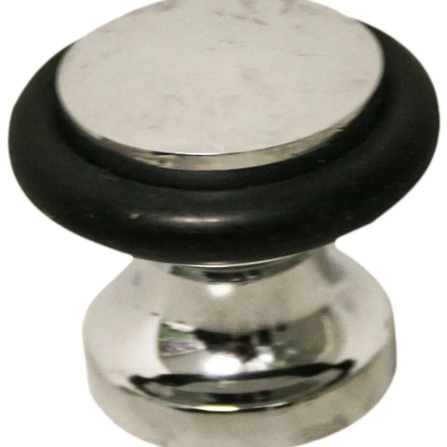 Blister 1 pz fermaporta in zama cromata ø 33 mm