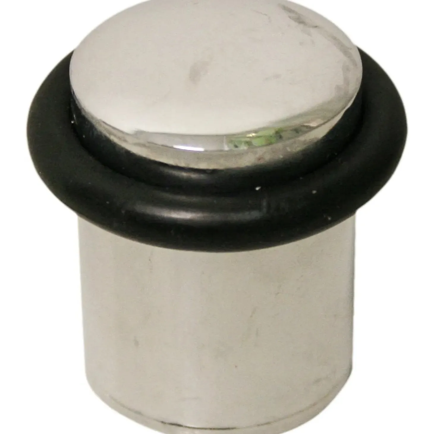 Blister 1 pz fermaporta in zama cromata ø 38 mm