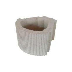Blocco fioriera per muri di contenimento in cemento 20x34x34 cm ghiaccio