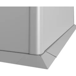 Bordo di protezione falciatura per prato Biohort 1x1 m Argento met