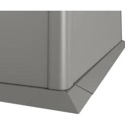 Bordo di protezione falciatura per prato Biohort 1,5x0,5 m Grigio quarzo met