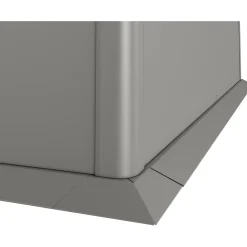 Bordo di protezione falciatura per prato Biohort 1x1 m Grigio quarzo met