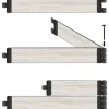Bordura modulare in WPC, marrone, 0,6 x 0,6 m